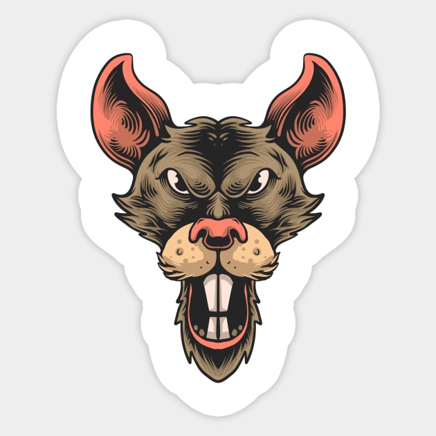 Ratsis Sticker by phsycartwork